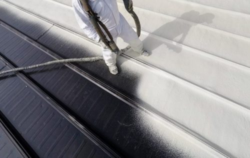 Spray foam roofing.